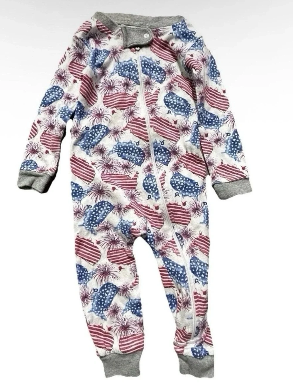 Baby Boy Pajamas Footies Set Burt’s Bees Baby Fleece Size 12 Months